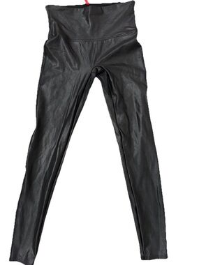 SPANX Black Faux Leather Leggings